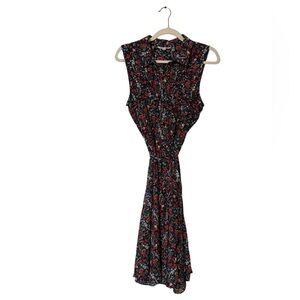 Nanette Lepore Floral Sleeveless Midi Dress | Size 14 Women's